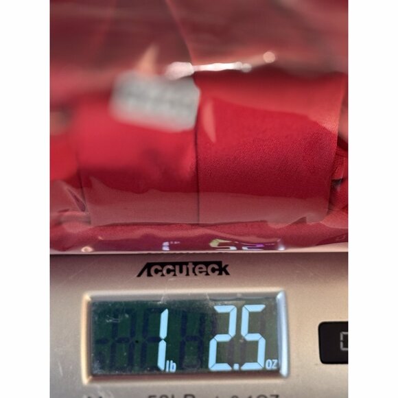 Eliza J Red Halter Dress 10 Satin Sheath Gold Chain Neck Evening Holiday Party - Picture 11 of 12